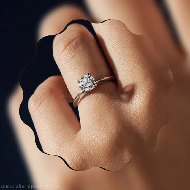 The girl's engagement ring is a beautiful profile picture