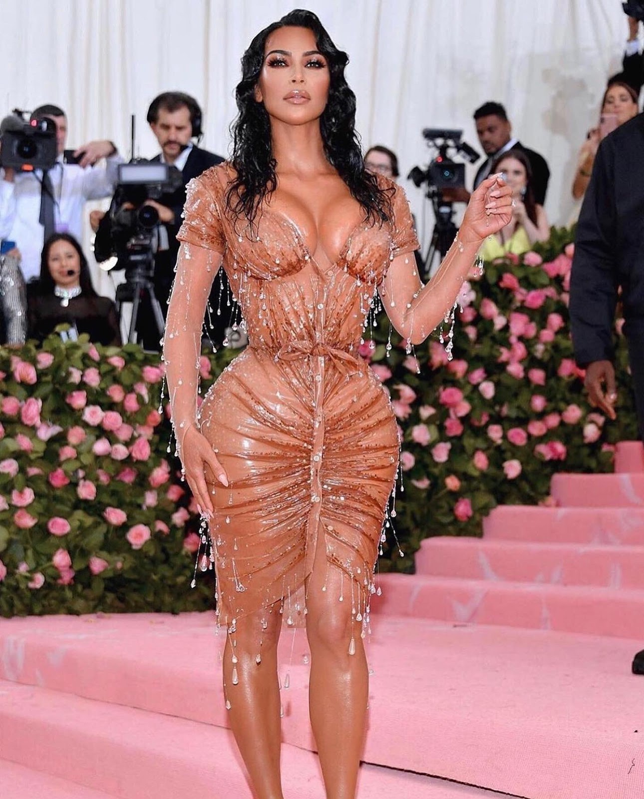 Kim Kardashian West attends The 2019 Met Gala Celebrating Camp: Notes On Fashion in a dress designed by Thierry Mugler. Photograph: Rabbani and Solimene Photography/WireImage