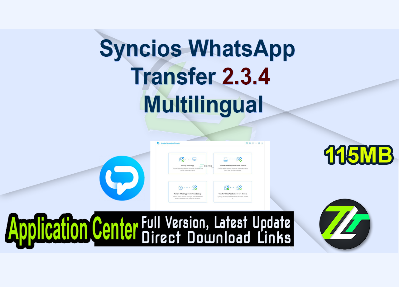 Syncios WhatsApp Transfer 2.3.4 Multilingual