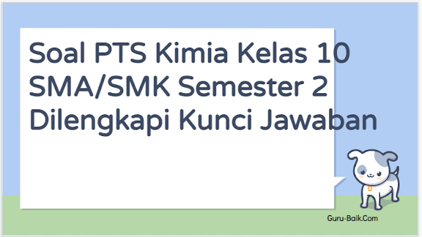 gambar soal UTS kimia kelas 10 semester 2