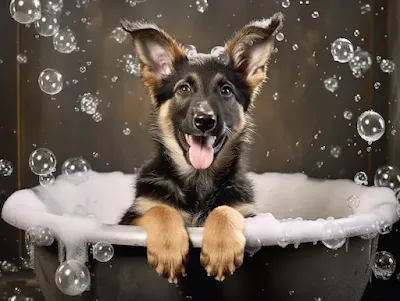 Bathing and Cleaning Your German Shepherd