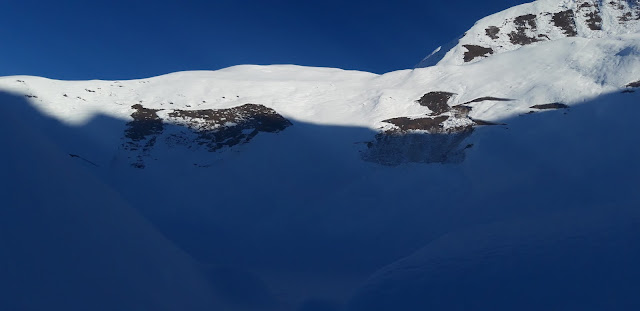 Valanghe di slittamento sopra la Lenkalm, Predoi (Foto: Otto Voppichler, 08.11.2021)