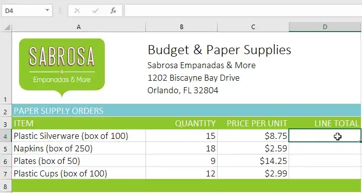 كيفية إنشاء صيغة بسيطة | اكسيل 2016 Microsoft Excel