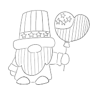 Coloring page 4th of July