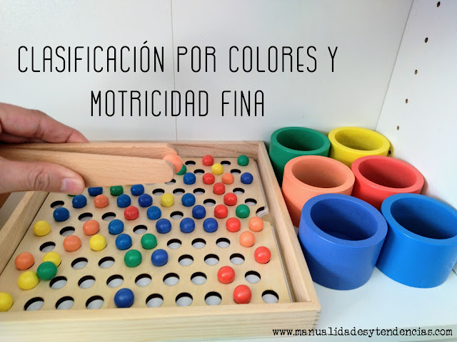 Juego Montessori clasificar colores