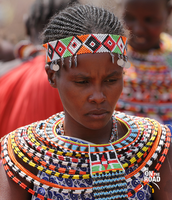 A Beadwork Samburu Model, Kenya