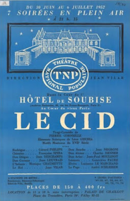 affiche de Jacno (Le Cid à l'Hôtel de Soubise en 1952)