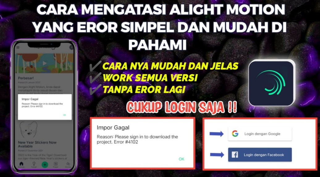 Tutorial Cara Mengatasi Alight Motion Error 4102