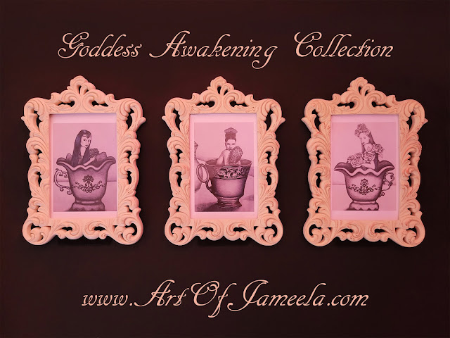 Goddess Awakening Collection | Cream Color Framed Mini Prints