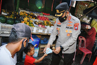 Kasus Covid-19 di Surabaya Meningkat, Polrestabes Surabaya Kembali Menggelorakan Sosialisasi Prokes