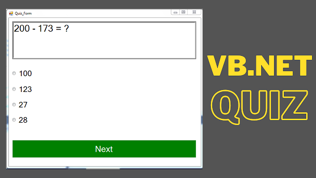 VB.NET Quiz App Source Code