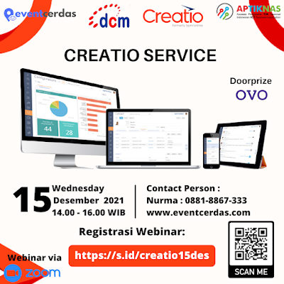 Ikuti Webinar Creatio Service 15 Desember 2021