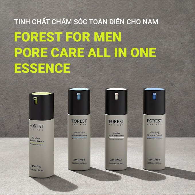 Mall Shop [ innisfreevietnam_officialstore ] Tinh chất chăm sóc lỗ chân lông cho nam innisfree Forest For Men Pore Care All-in-one Essence 100ml