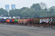 Pasmar I Gelar Lomba Lari 5K  Bertajuk Danpasmar I Cup Peringati HUT Ke-76 Korps Marinir