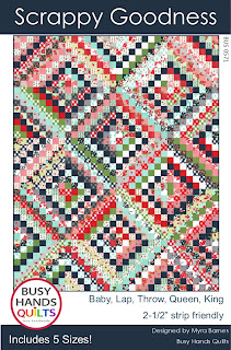 Scrappy Goodness Quilt Pattern by Myra Barnes of Busy Hands Quilts
