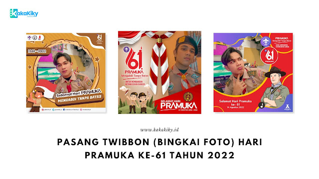 pasang twibbon hari pramuka 61 tahun 2022