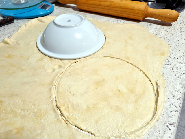 EMPANADILLAS DE CARNE, SETAS Y QUESO CON PASTA DE TRUFA LA COCINERA NOVATA MASA QUEBRADA TUPPERWARE CARNE PICADA RECETA HORNO