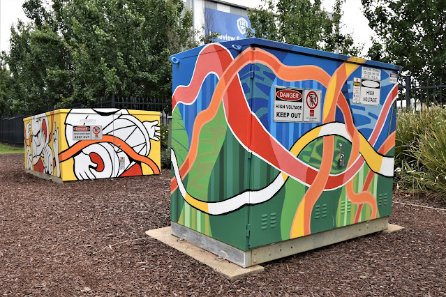Caroline Springs Street Art | Painted Electrical boxes by Paola Ibarra