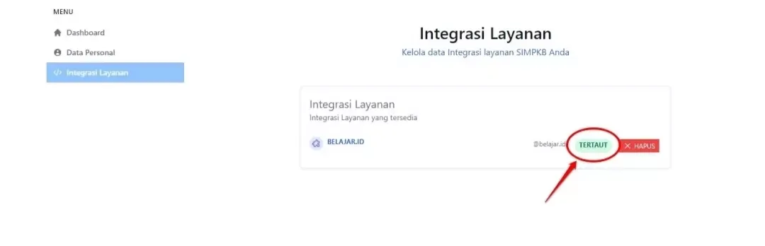 Cara Menautkan Akun Pembelajaran Dengan SIMPKB Tahun 2022