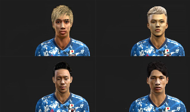 Japan National Team Facepack For PES 2013
