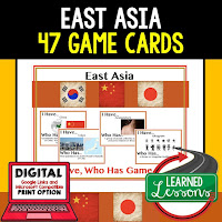 World Geography Games, Game Cards, Secondary Engagement Strategies, Vocabulary Review