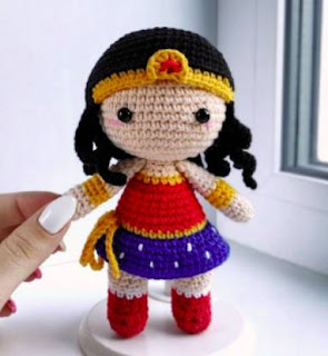 PATRON GRATIS WONDERWOMAN AMIGURUMI 48392 🦸‍♀️