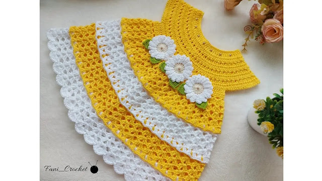 APRENDE A TEJER GRATIS Vestido de Bebita a Crochet