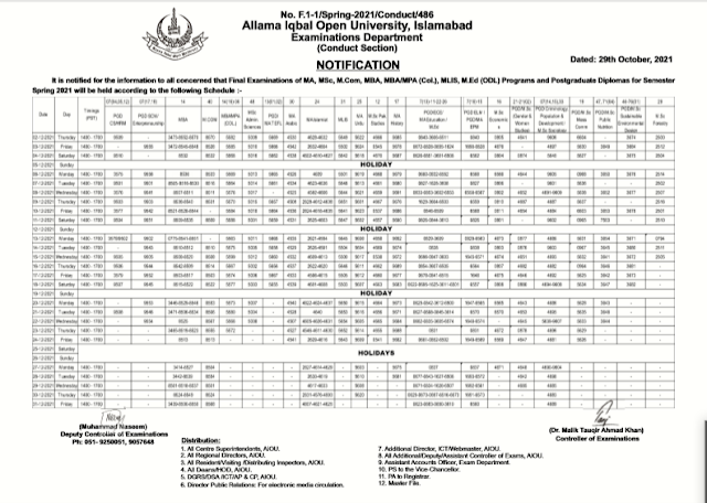 AIOU-Final-Date-Sheet-Semester-Spring-2021