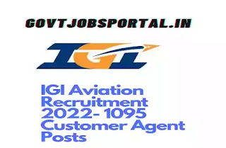 IGI Aviation Services Recruitment 2022 for 1095 Customer Agent Posts