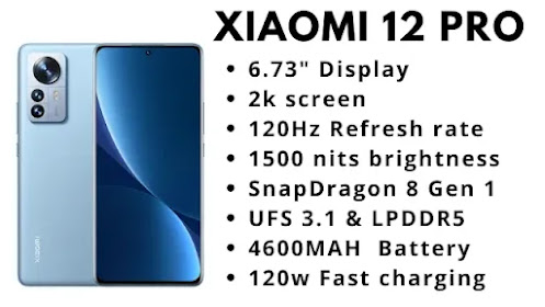 Xiaomi 12 Pro comes with SD 8 Gen 1, 120Hz  2k+ AMOLED Screen