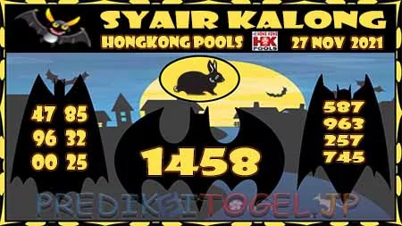 Syair Kalong Hongkong Sabtu 27-11-2021