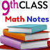 9th Class Mathematics Chapter wise Test 2022