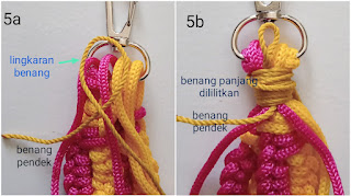 membuat gantungan kunci tali kur
