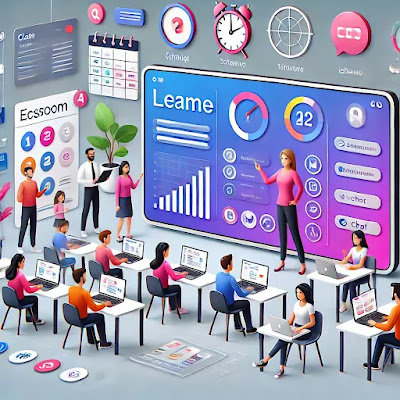 A classroom or e-learning platform interface.