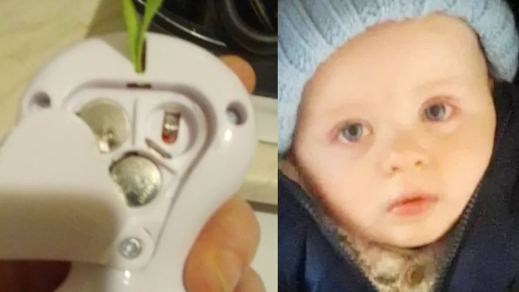 Bebê morre após engolir bateria de brinquedo infantil