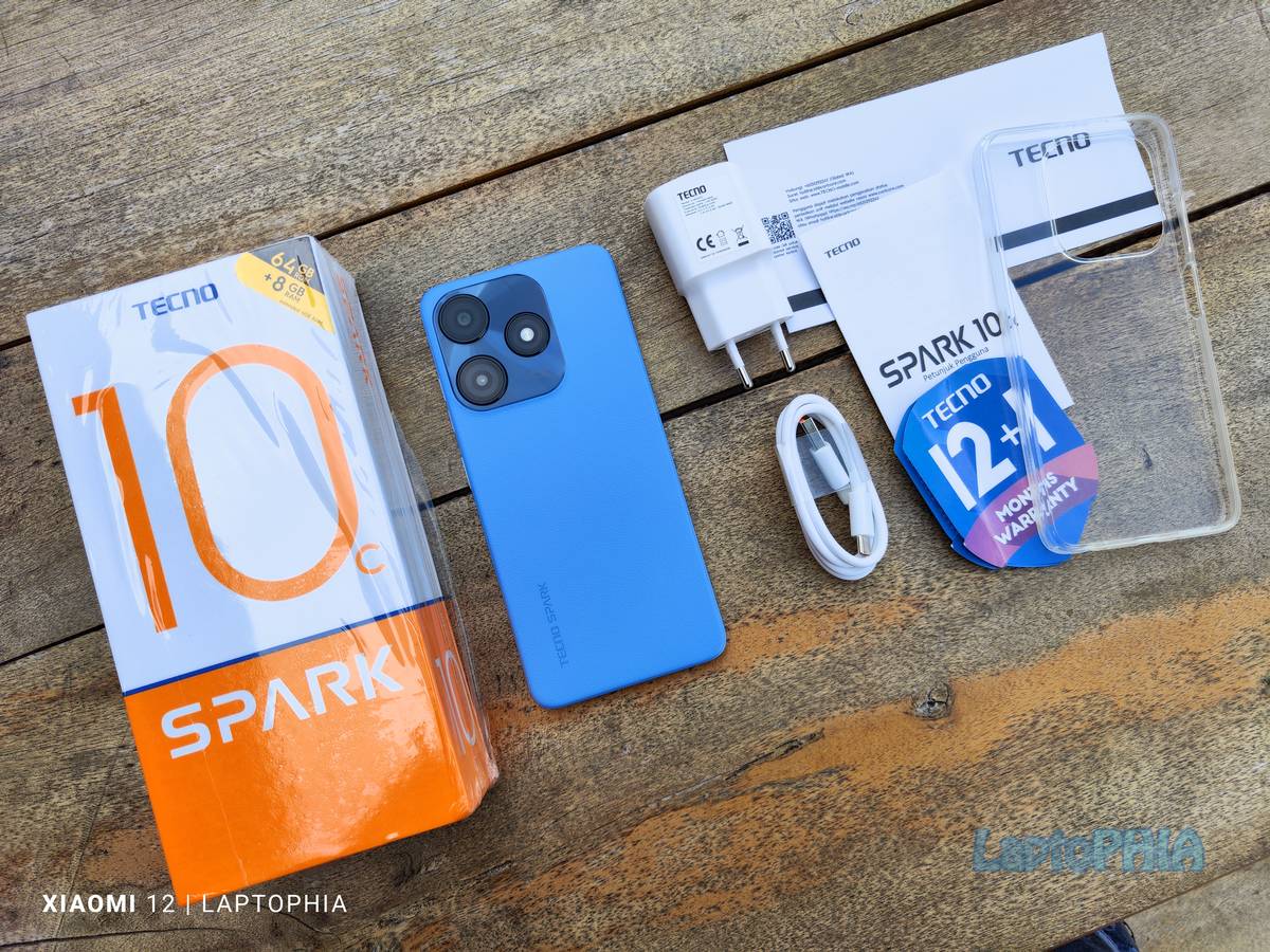 Paket Penjualan Tecno Spark 10C NFC Magic Skin Blue