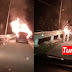 Lelaki bakar diri dalam kereta, kecewa kekasih ada orang lain (video)