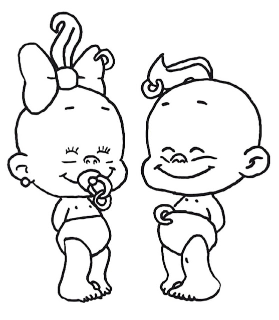 Free printable baby coloring pages