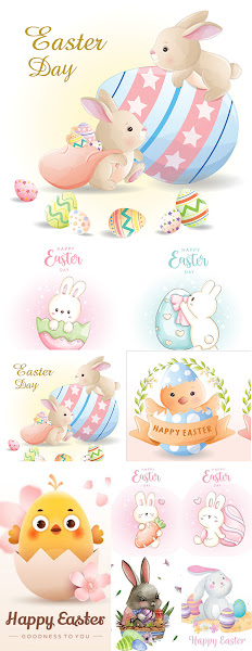 Happy easter Vector Graphics 5