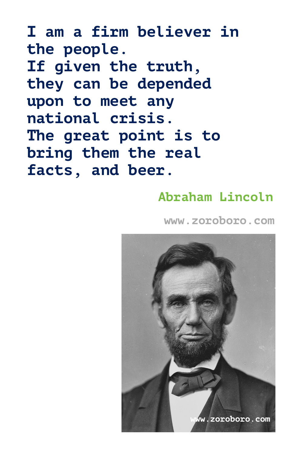 Abraham Lincoln Quotes. Abraham Lincoln Freedom Quotes, Life Quotes, Hope Quotes, & Democracy Quotes. Abraham Lincoln Inspirational Quotes. Abraham Lincoln Books Quotes