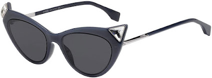 Black Authentic FENDI Cat Eye Sunglasses For Women