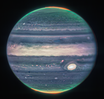 Aurorae, haze, and storms in Jupiter.