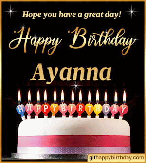 ▷ Wish Happy Birthday GIFs with Name Ayanna