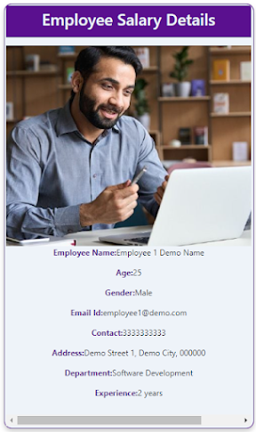 employee profile in employee management system