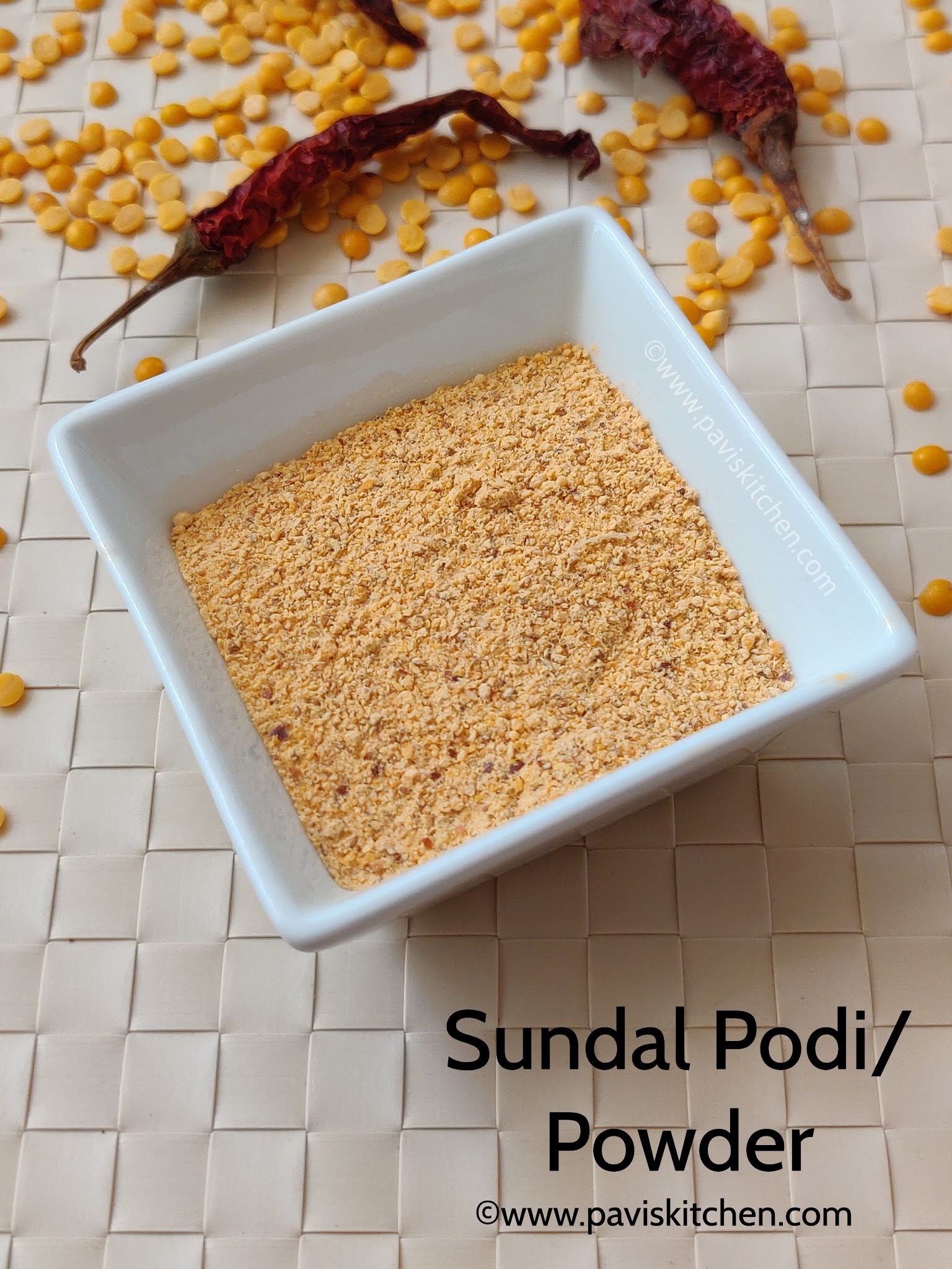 Sundal podi recipe | Sundal masala powder for poriyal | Sundal powder recipe