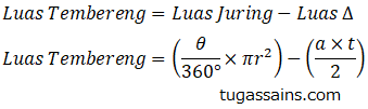 Rumus Luas Tembereng Lingkaran