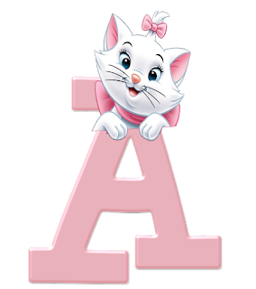 Abecedario Rosa con Gatita Marie.