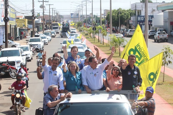 Marconi encerra campanha com carreatas na Região Metropolitana de Goiânia, em Aparecida de Goiânia, Anápolis e Palmeiras de Goiás