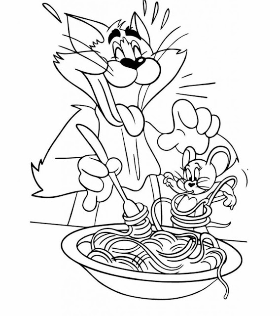 Top 6 Free Printable Tom and Jerry Coloring Pages