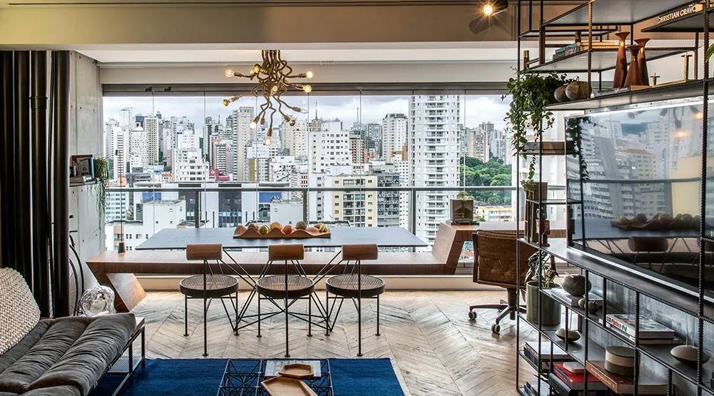 Apartamento 50m² estilo industrial em São Paulo